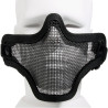 Metal mesh airsoft mask - Lightweight half-mask compatible with glasses