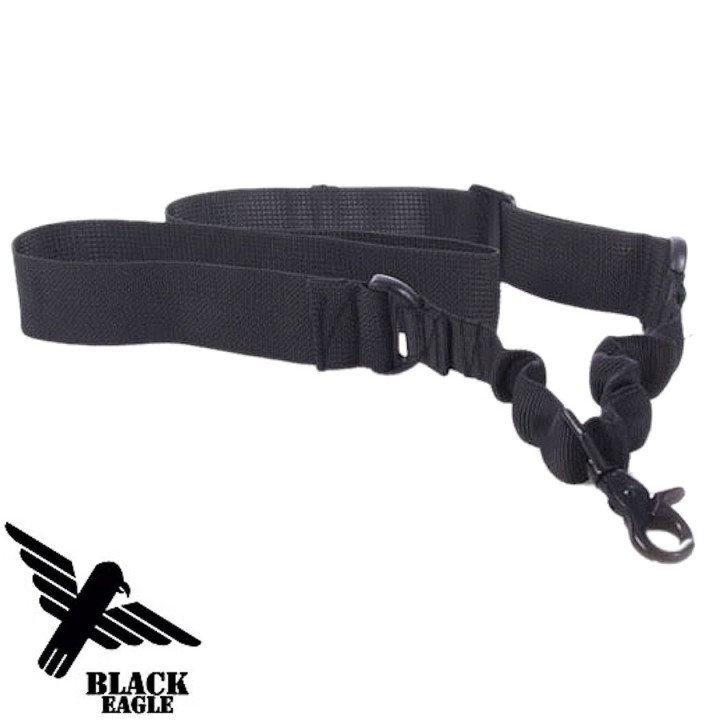Airsoft 1 Point Strap - Black Tactical Adjustable Nylon