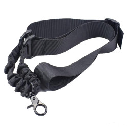 accessoire tactique sangle noire robustesse sécurité airsoft CQB