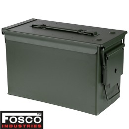 Boîte à munitions Cal. 50 Fosco Industries acier robuste