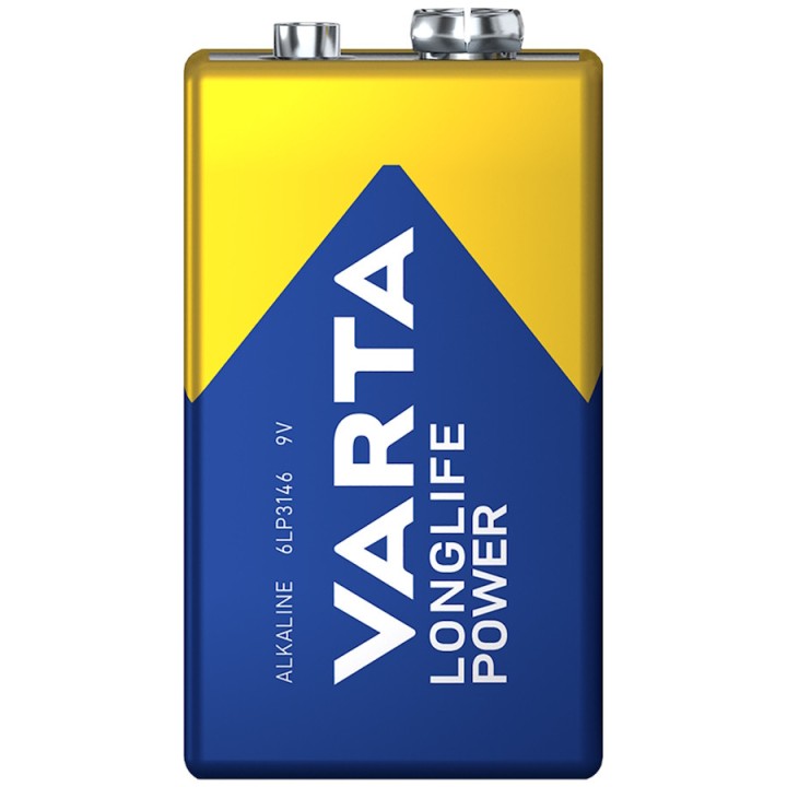 Varta 9V 6LR61 Longlife Battery - Alkaline for Medical Devices