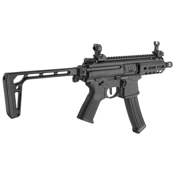vue latérale de la réplique MPX airsoft compacte