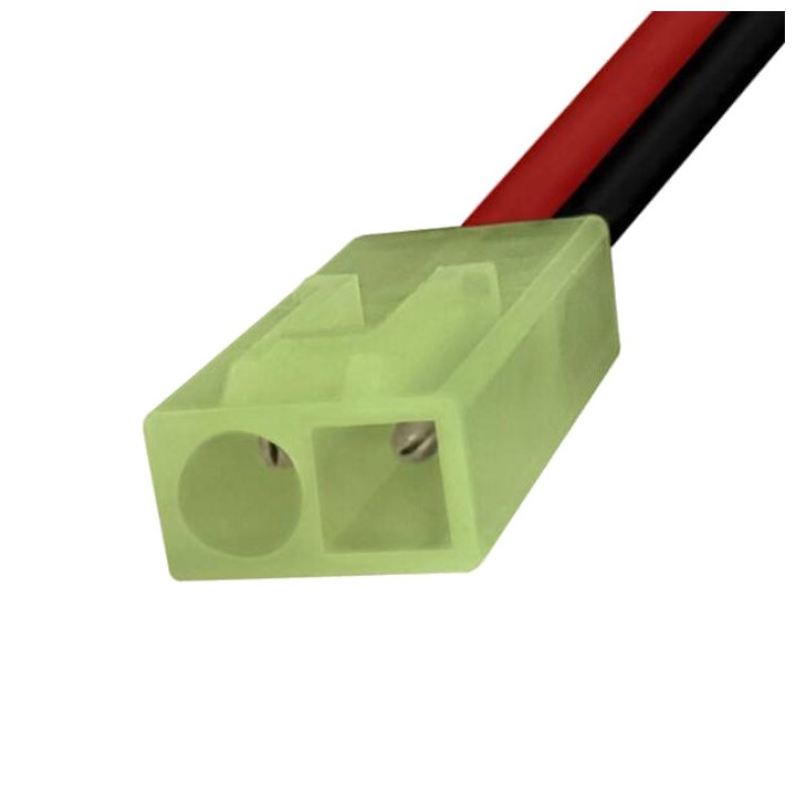 batterie lipo airsoft 7.4v duel code connecteur mini tamiya