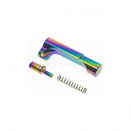 Match Grade Stainless Steel Mag Release - Rainbow