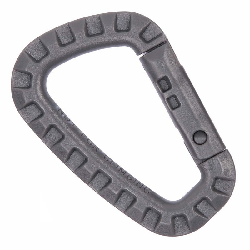 Mousqueton Plastique Gris
