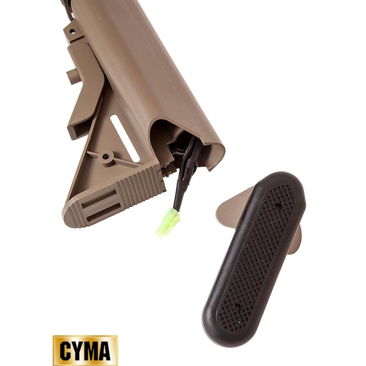 Réplique airsoft CYMA CM515 avec batterie NiMH 8,4V et chargeur Hi-Cap 300 billes inclus