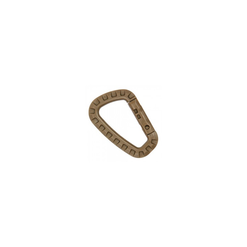 Mousqueton Plastique Marron