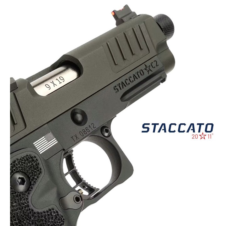 6mmProShop / T8 Staccato C2 Compact 2011 GBB ( Couleur : Noir / Green Gas )