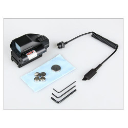 Red Dot 1X22X33 (red and green reflex sight with red laser sight)