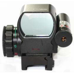 Red Dot 1X22X33 (red and green reflex sight with red laser sight)