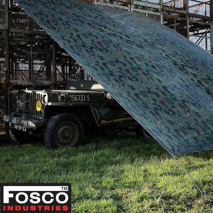 Woodland Camouflage Tarp | Tactical Concealment
