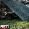 Woodland camouflage tarp for multi-purpose bushcraft and bivouac