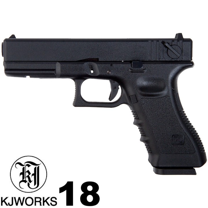 KJ Works KP-18 CO2 Glock 18 Full Auto Airsoft Pistol