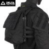 Black Delta Tactics Back Panel for Airsoft Vest