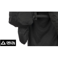 Black Delta Tactics Back Panel for Airsoft Vest
