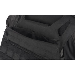 Black Delta Tactics Back Panel for Airsoft Vest