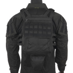 Black Delta Tactics Back Panel for Airsoft Vest