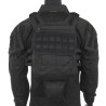 Black Delta Tactics Back Panel for Airsoft Vest