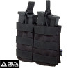 Double Airsoft Magazine Pouch Delta Tactics Black