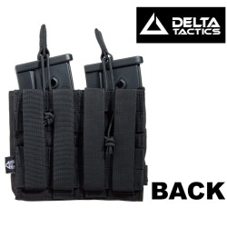 Double Airsoft Magazine Pouch Delta Tactics Black