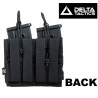 Double Airsoft Magazine Pouch Delta Tactics Black