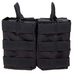 Double Airsoft Magazine Pouch Delta Tactics Black