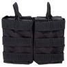 Double Airsoft Magazine Pouch Delta Tactics Black