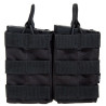 Double Airsoft Magazine Pouch Delta Tactics Black