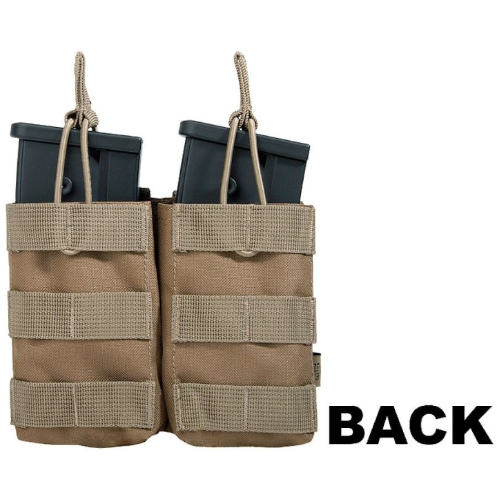 Double TAN Molle Airsoft Magazine Pouch - Tactical Accessory