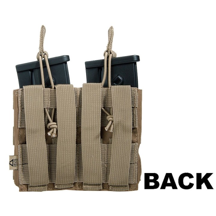 Double TAN Molle Airsoft Magazine Pouch - Tactical Accessory