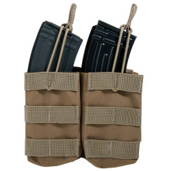Double MOLLE pouch airsoft magazine Delta Tactics TAN