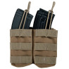 Double MOLLE pouch airsoft magazine Delta Tactics TAN