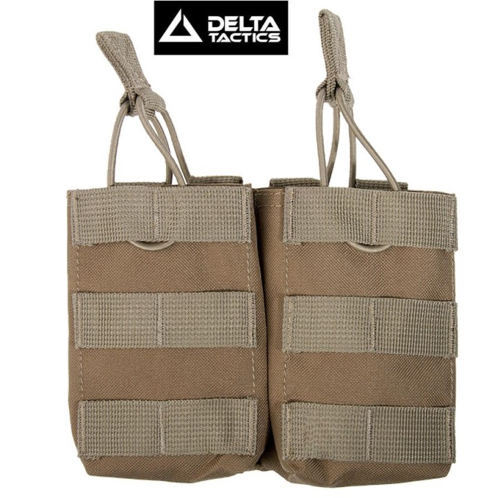 Double TAN Molle Airsoft Magazine Pouch - Tactical Accessory
