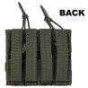 Double Airsoft Magazine Pouch Delta Tactics Camo/Woodland