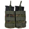 Double Airsoft Magazine Pouch Delta Tactics Camo/Woodland