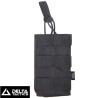 Tactical pouch Delta Tactics for additional airsoft magazine - Black