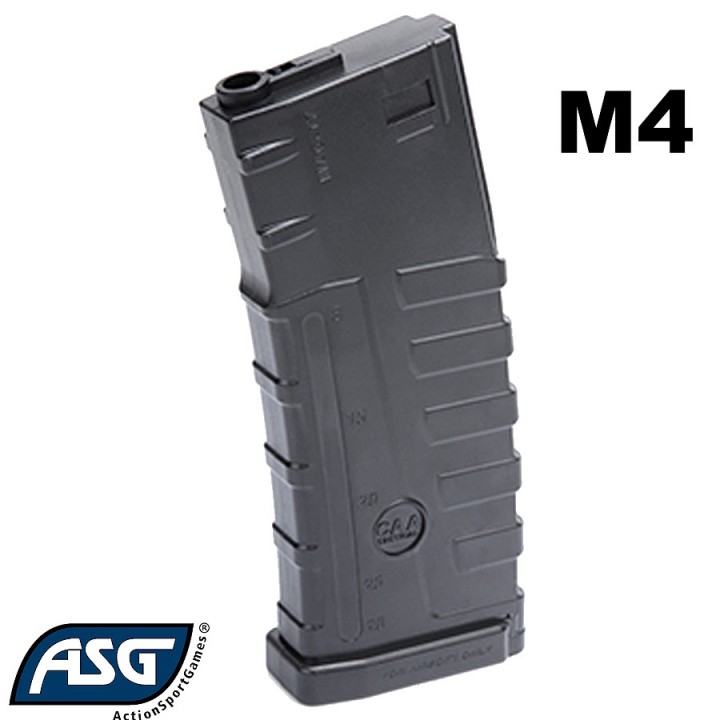 M4 AEG Magazine 140 BBs - Polymer Black  CAA Division