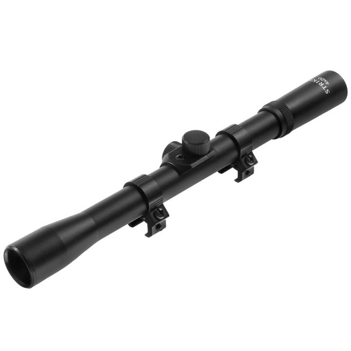 Accessoire réplique airsoft lunette 4x20 et anneaux de montage