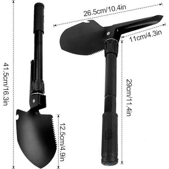 4 Functions Shovel (Big size) - Survive knives