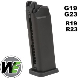 Chargeur G19 et R19 WE Airsoft à gaz haute performance 23 billes