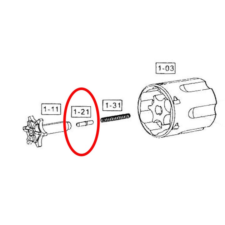 ASG Dan Wesson Internal Part #1-21