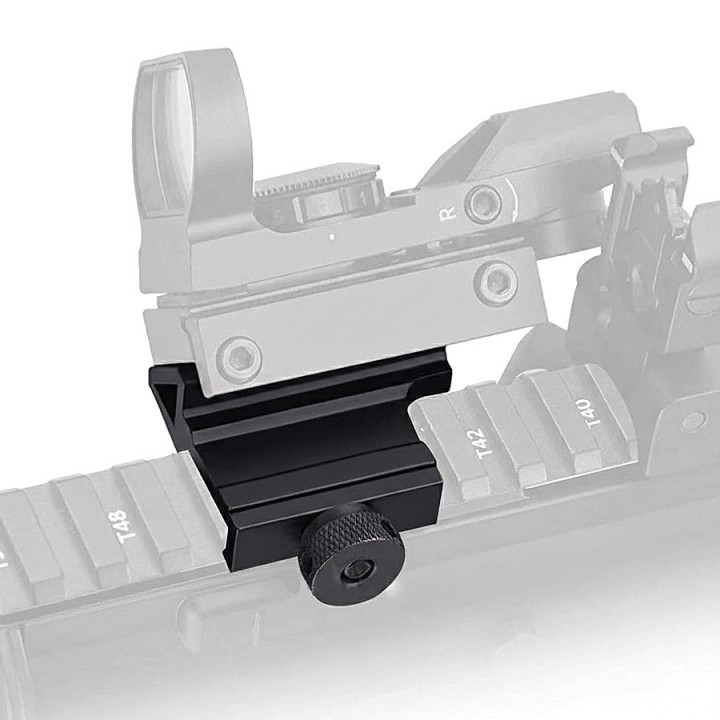 Support optique incliné installé sur rail Picatinny de réplique M4