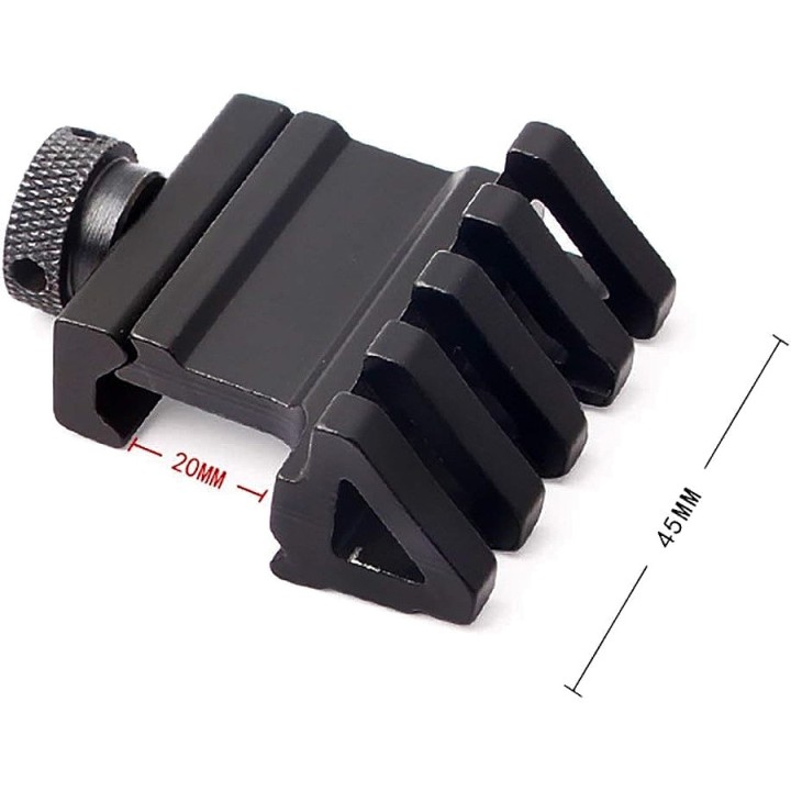 Airsoft 45° Offset Mount - Picatinny Rail | Black Eagle