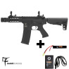 Combo Airsoft AEG Kenji Court Noir - Pack Prêt à Jouer Saigo Defense