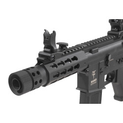 Combo Airsoft AEG Kenji Court Noir - Pack Prêt à Jouer Saigo Defense