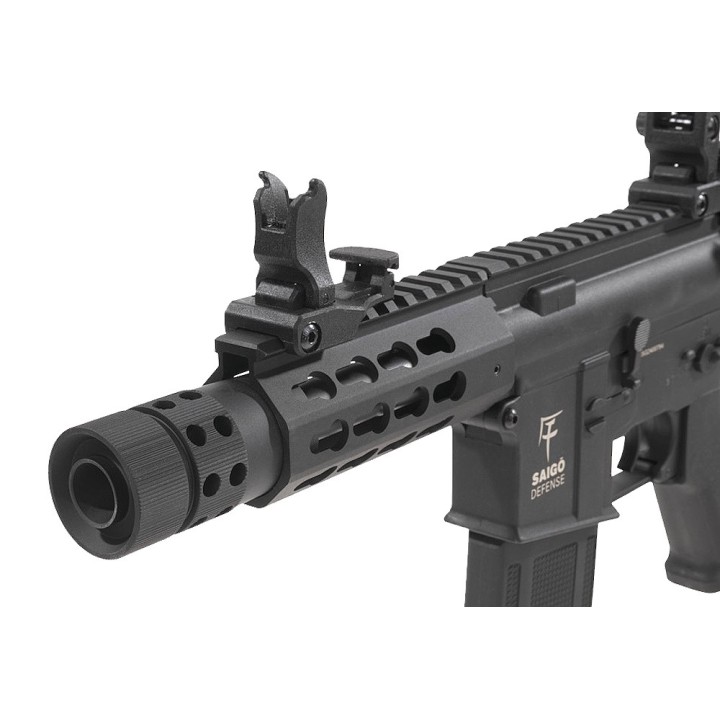 Kenji Court Black AEG Airsoft Combo: Ready to Play  Saigo Defense