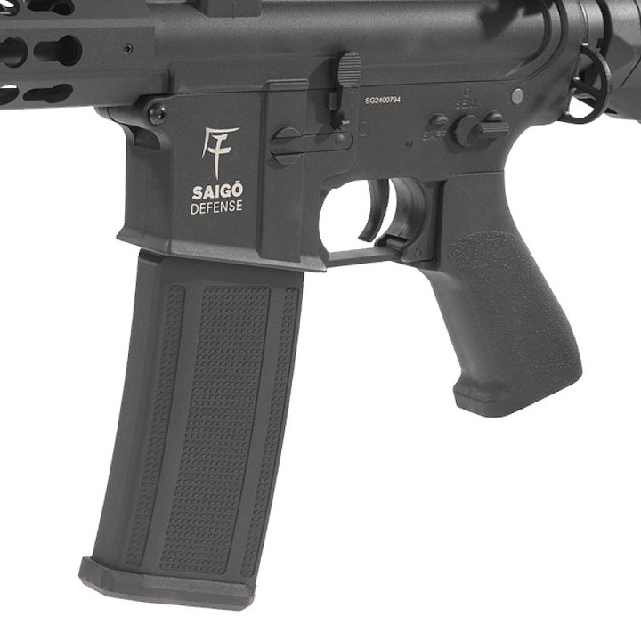 Kenji Court Black AEG Airsoft Combo: Ready to Play  Saigo Defense