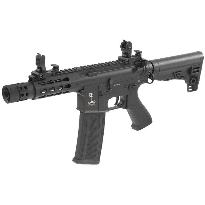 Kenji Court Black AEG Airsoft Combo: Ready to Play  Saigo Defense