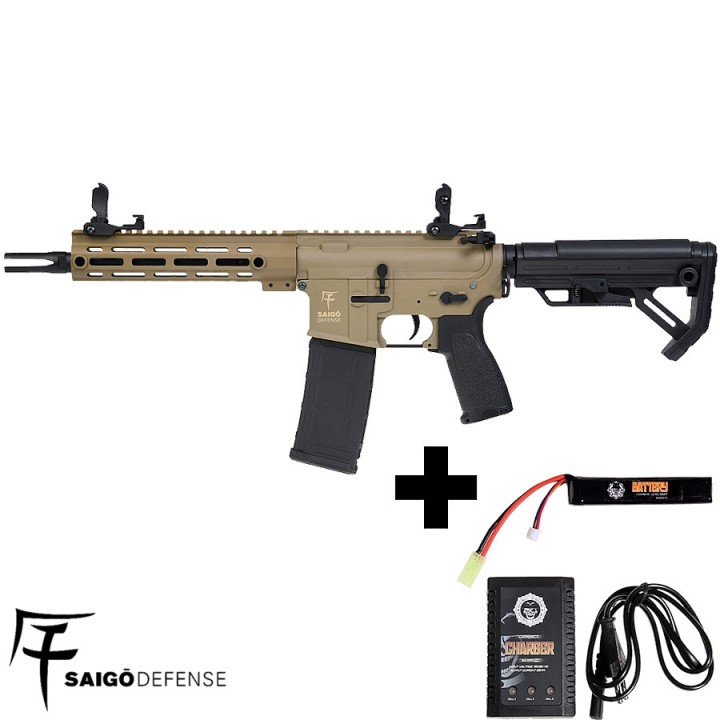 Tan M4/HK416 AEG Airsoft Combo - Shinobi by Saigo