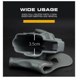 WST Belt Holster for G-Series, Right Hand - Black
